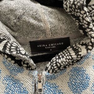 Akira printed zip up hoodie